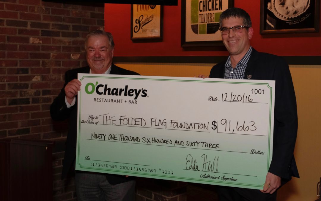 O’Charley’s Raises More Than $91,000 for The Folded Flag Foundation