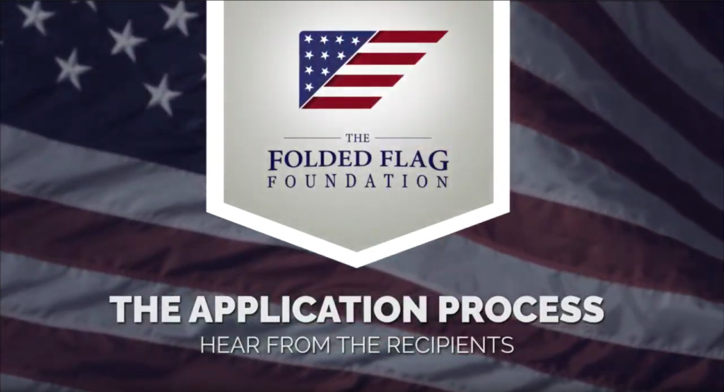 Folded Flag Foundation Application Process
